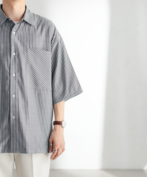 シャツ ブラウス サイドスリットストライプシャツ :65080095:ZOZOTOWN シャツ ブラウス サイドスリットストライプシャツ :65080095:ZOZOTOWN