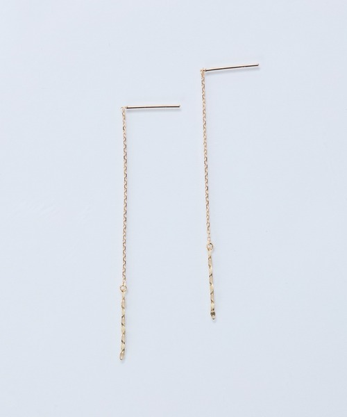 Phoebe（フィービー） ピアス 「K10」グリッターアメリカンチェーン