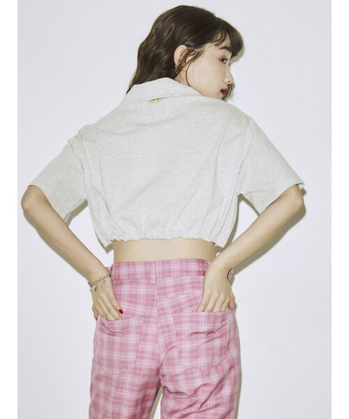 jouetie tシャツ Tシャツ championハーフZIPクロップドT「コラボ