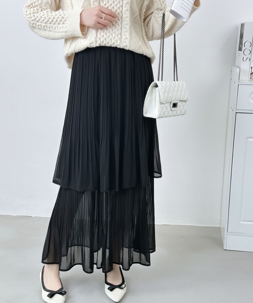 ABITOKYO（アビトーキョー） スカート プリーツティアードスカート