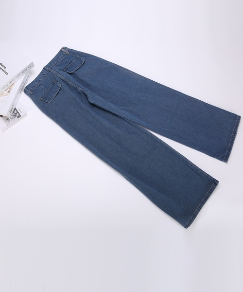 BLANC FICELLE ワイドパンツ ジーンズ デニム デニムパンツ ワンタック