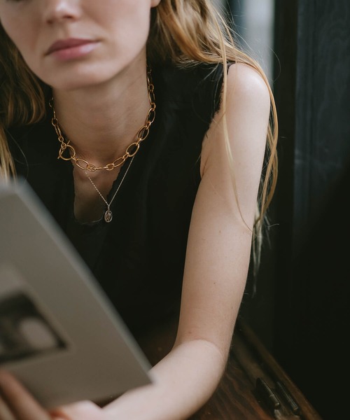 シルバー925 k18 ネックレス チョーカー レディース 銀 銀無垢 ゴールド シルバー) ワイドチェーンネックレス レディース ゴールド ネックレス