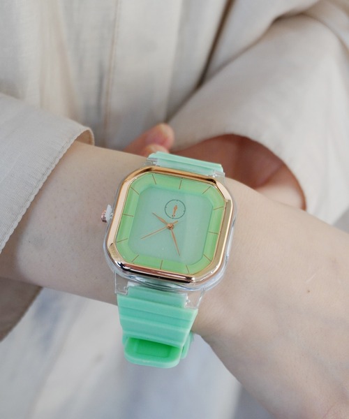 Port（ポート） 腕時計 ＼ カラバリ豊富♪ ／ スクエア クリア