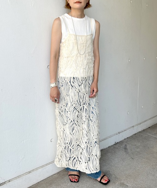 ワンピース バテンレースシアーキャミドレス : 75814095 : ZOZOTOWN 