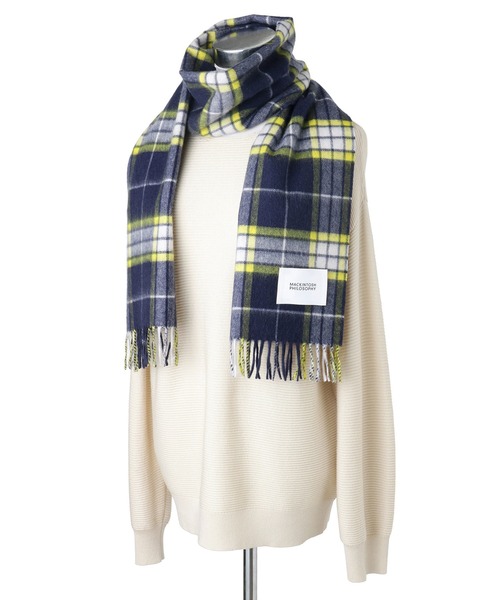 お値下げ　マッキントッシュフィロソフィー　カシミヤ100%マフラー MACKINTOSH PHILOSOPHY マフラー ストール カシミヤ100