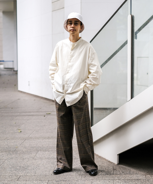 edifice la boucle別注　cale シャツジャケット セール】【LA BOUCLE / ラブークル】オープンカラーシャツ