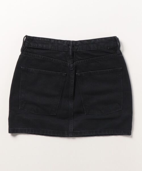 黒デニムタイトスカート スタッズ付き ALLSAINTS デニムスカート WINNIE SEAM STUDDED DENIM MINI