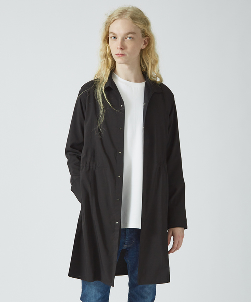 5351 POUR LES HOMMES シャツ リネンライクロングシャツ メンズ
