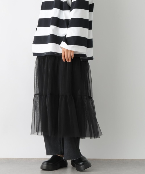 美品✨️BEARDSLEY チュール レイヤー リバーシブル スカート LEPSIM スカート チュールリバーシブルレイヤードスカート
