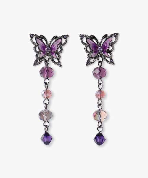 ANNA SUI（アナスイ） ピアス 蝶モチーフ 2WAYピアス レディース 