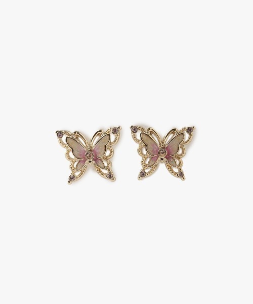 ANNA SUI（アナスイ） ピアス 蝶モチーフ 2WAYピアス レディース 