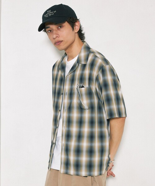 シャツ ブラウス メンズ FREAK’S STORE/フリークスストア NEW LOOSE FIT OMBRE CHECK SHIRT SS/ニュー｜zozo｜18