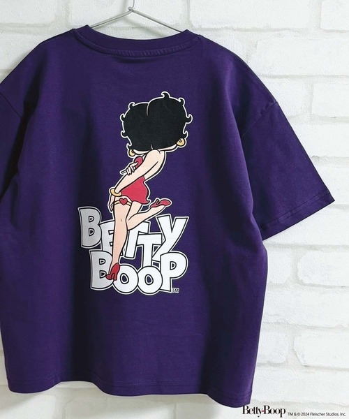 tシャツ Tシャツ キッズ BETTY BOOP ベティブープ オーバーサイズ 半袖Tシャツ｜zozo｜08