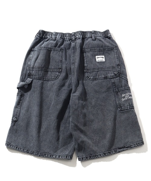 THRASHER（スラッシャー） ワイドパンツ ハーフパンツ ジーンズ 短パン
