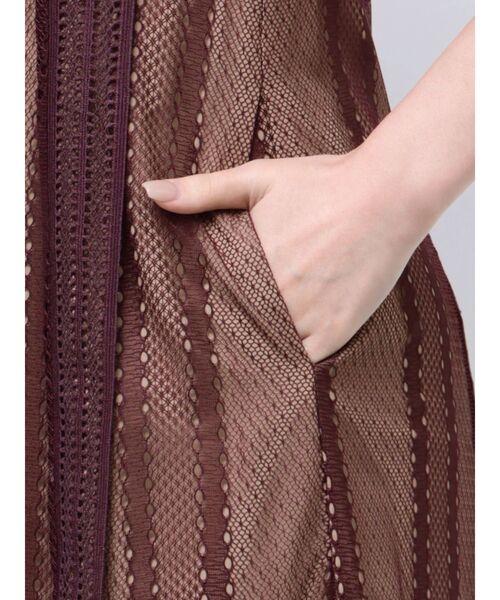 LAGUNAMOON ドレス LADYジオメトリックレースワンピース