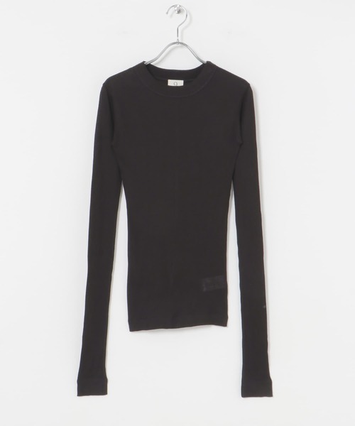 tシャツ NINETY PERCENT　ANIS LT WEIGHT RIB TOP レディース