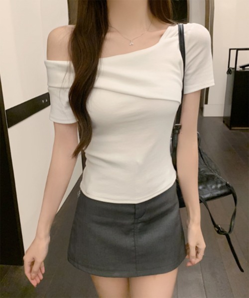 by muni:r tシャツ 「お気に入り登録数1.2万突破！」アンバランスオフ