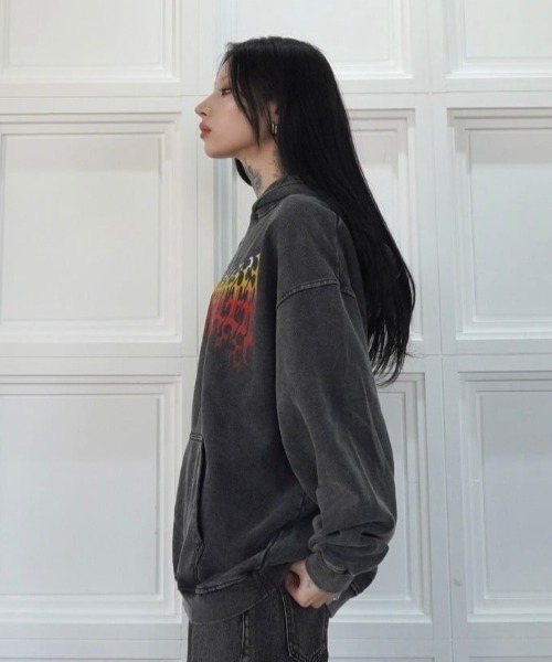 LOVE KILLER スパイダーウェブ パーカー A'GEM/9 × .kom 『LOVE KILLER/ラブ キラー』UMA spider cat zip