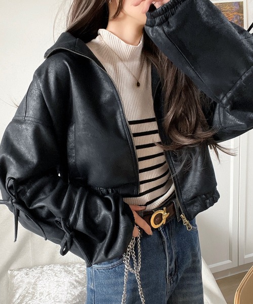 【美品】cen. リボンジャケット mily bilet ブルゾン アウター 「mily bilet」ヴィンテージ感