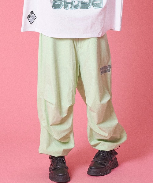 タイムセール❗◆◇GALFY◇◆イージーパンツ GALFY 「GALFY」 イージーパンツ X-LARGE ライトグリーン メンズ
