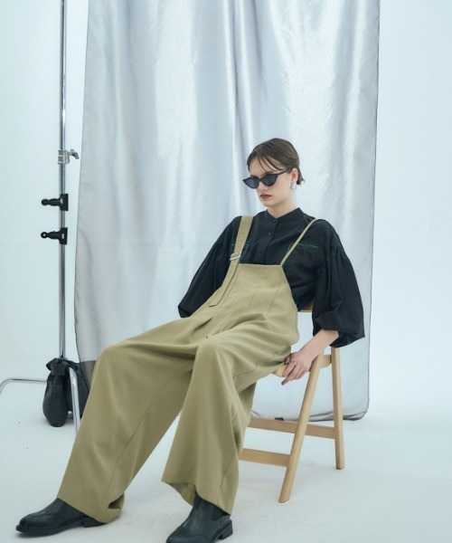 サロペット・オーバーオール・オールインワン Side Ribbon Voluminous Rompers サロペット・オーバーオール・オールインワン Side Ribbon