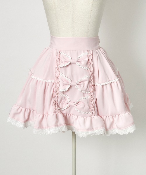 Avenchumu スカート AVENCHUMU スカート Front ribbon dolly skirt : ZOZOTOWN Yahoo