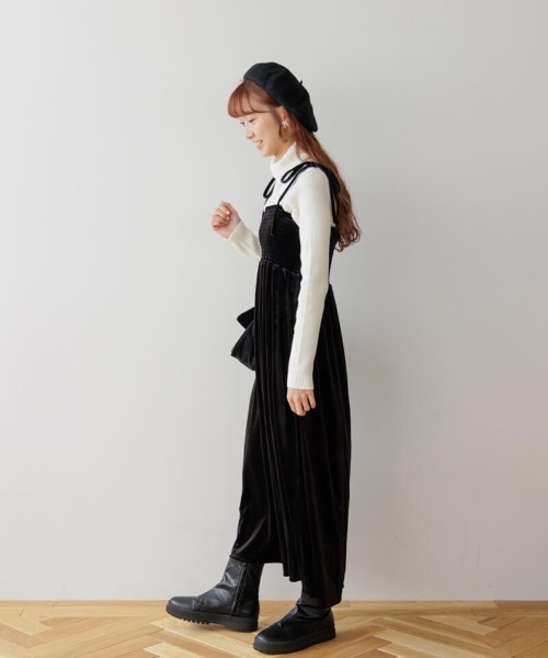 flower ワンピース メルティングベロアワンピース2 : ZOZOTOWN Yahoo