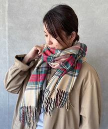 BAYBLO ストール マフラー (KS)チェックストール レディース メンズ