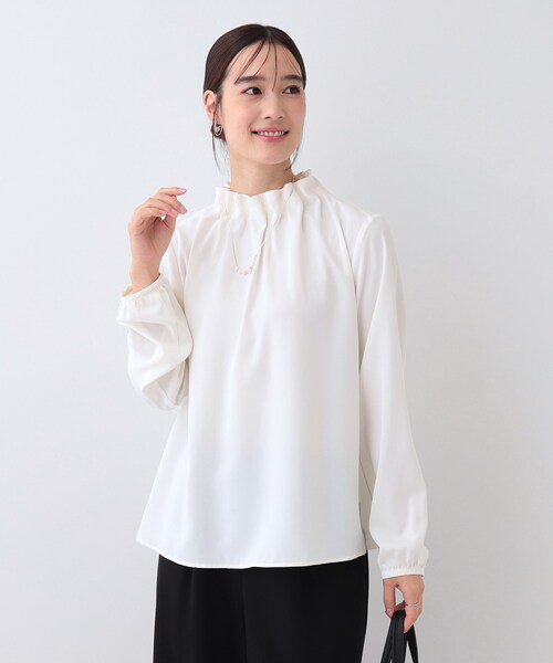 バーバリー　ブラックレーベル　フリルブラウス　レディースブラウス SHOO・LA・RUE（シューラルー） ブラウス シャツ 「S-3L/洗える