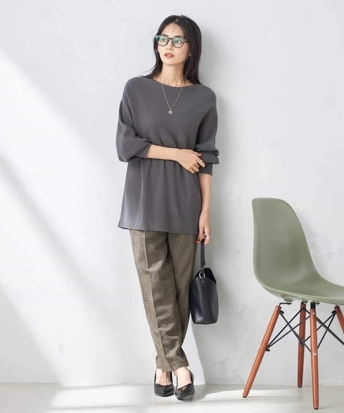 a.v.v（アー・ヴェ・ヴェ） パンツ 「洗える」ツイード美ラクる