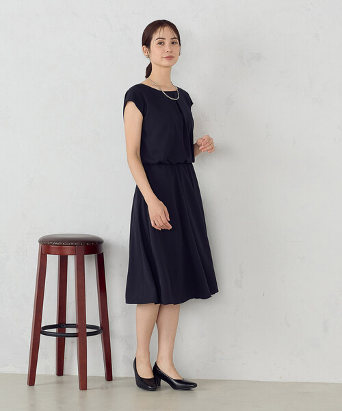 【コムサイズム】セットアップ　ジャケット＋ワンピース（未使用タグ付き）　黒 COMME CA ISM（コムサイズム） ジャケット ノーカラージャケット 入学