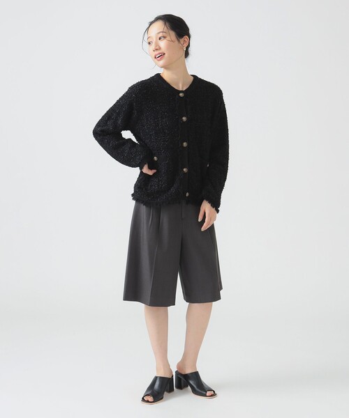 美品☆B:MING by BEAMS ツイード調 コットン ニットカーディガン 93150782353_C_1.jpg