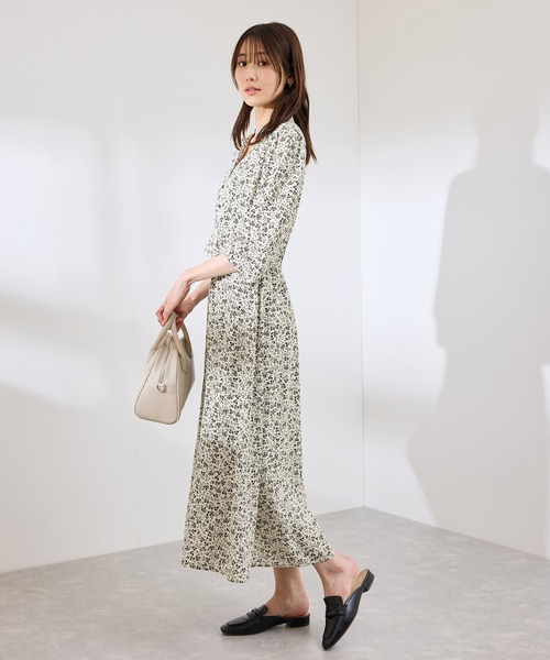 ROPE' PICNIC ワンピース 小花柄スキッパーロングワンピース