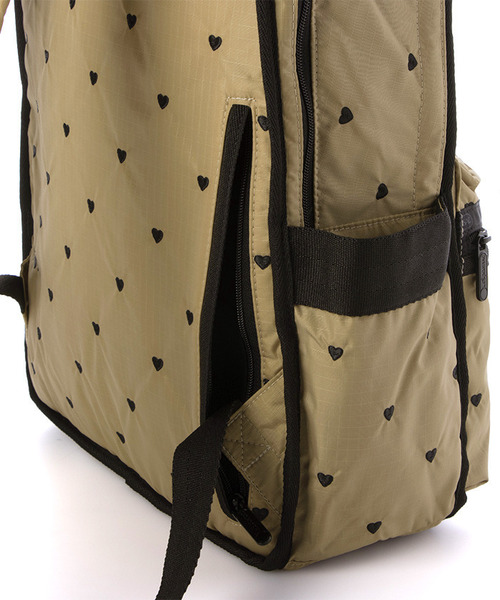 レスポートサック スウィートハート 刺繡 ブラック リュック LeSportsac（レスポートサック）の「DOUBLE TROUBLE BACKPACK