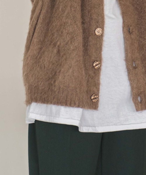 「WEGO」 ニットカーディガン MEDIUM ダークオレンジ メンズ_画像4