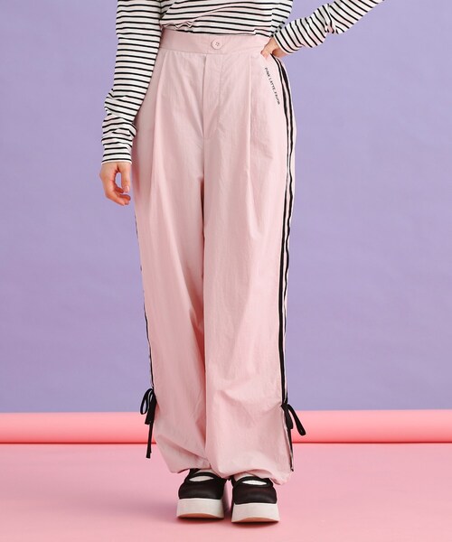 ちゃ―ちゃん☆新品 ピンクラテ☆裏起毛イ―ジ―パンツ 140 ちゃ―ちゃん様