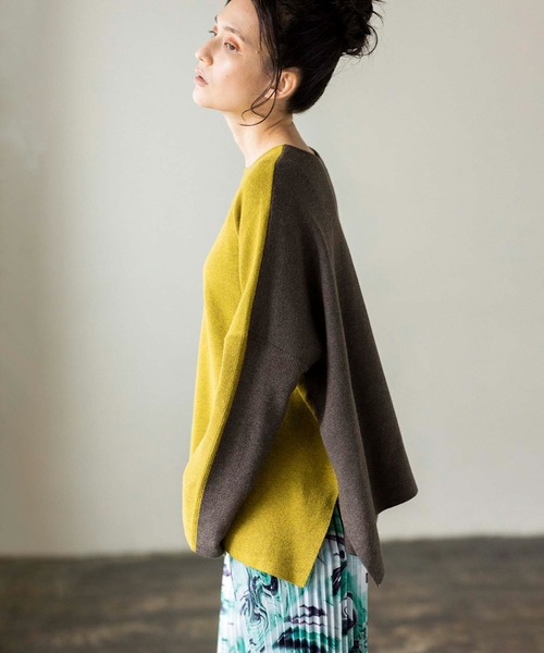「OSMOSIS」 長袖ニット ONE SIZE ベージュ レディース OSMOSIS 「OSMOSIS」 長袖ニット ONE SIZE ベージュ レディース