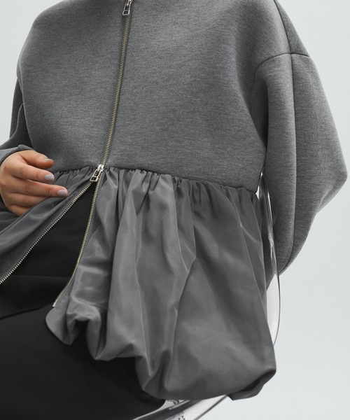 ADAM ET ROPE'（アダムエロペ） カーディガン ダンボールタフタ