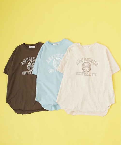 AMERICANA 別注College Tシャツ Americana（アメリカーナ）【別注】カレッジTシャツ