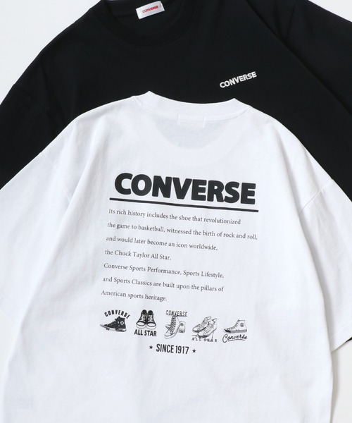 tシャツ CONVERSE/コンバース オーバーサイズ オールスター スニーカー バックプリント ロゴ ワンポイント刺繍 半袖Tシャツ/レディース メ | CONVERSE | 02