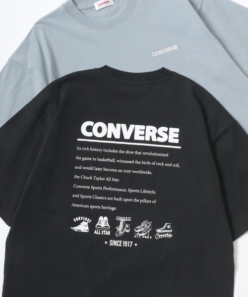 tシャツ CONVERSE/コンバース オーバーサイズ オールスター スニーカー バックプリント ロゴ ワンポイント刺繍 半袖Tシャツ/レディース メ | CONVERSE | 05