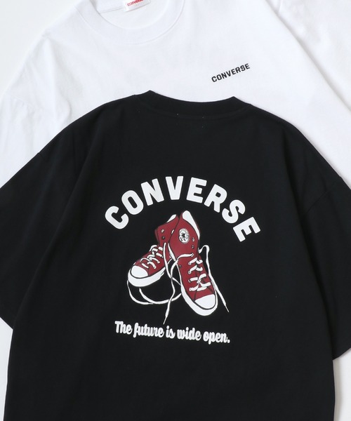 tシャツ CONVERSE/コンバース オーバーサイズ オールスター スニーカー バックプリント ロゴ ワンポイント刺繍 半袖Tシャツ/レディース メ | CONVERSE | 06