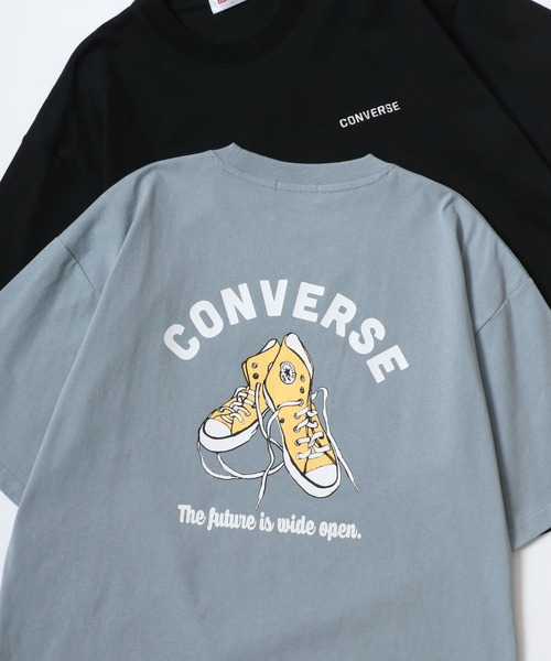 tシャツ CONVERSE/コンバース オーバーサイズ オールスター スニーカー バックプリント ロゴ ワンポイント刺繍 半袖Tシャツ/レディース メ | CONVERSE | 08