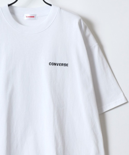 tシャツ CONVERSE/コンバース オーバーサイズ オールスター スニーカー バックプリント ロゴ ワンポイント刺繍 半袖Tシャツ/レディース メ | CONVERSE | 22