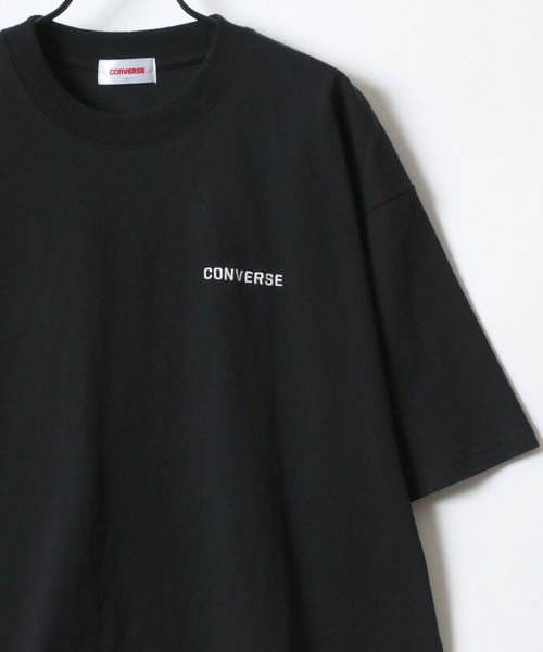 tシャツ CONVERSE/コンバース オーバーサイズ オールスター スニーカー バックプリント ロゴ ワンポイント刺繍 半袖Tシャツ/レディース メ | CONVERSE | 24