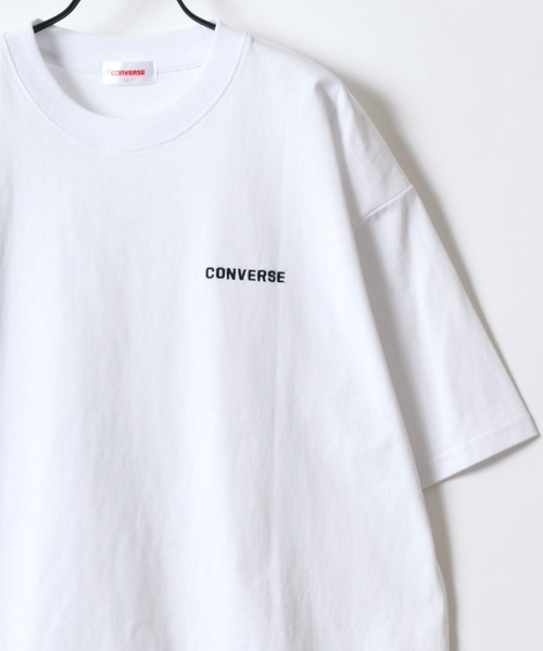 tシャツ CONVERSE/コンバース オーバーサイズ オールスター スニーカー バックプリント ロゴ ワンポイント刺繍 半袖Tシャツ/レディース メ | CONVERSE | 28