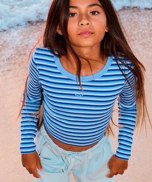 ROXY（ロキシー） tシャツ HEY YEAH YEAH LS/ロキシーキッズショート丈