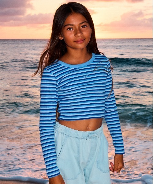 ROXY（ロキシー） tシャツ HEY YEAH YEAH LS/ロキシーキッズショート丈
