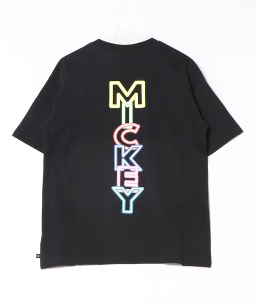 Disney tシャツ 「綿100％」 親子お揃い ディズニー ネオン