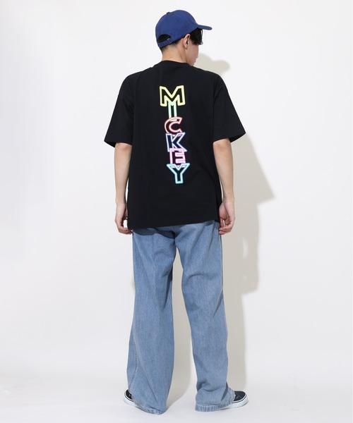 Disney（ディズニー） tシャツ 「綿100％」 親子お揃い ネオン